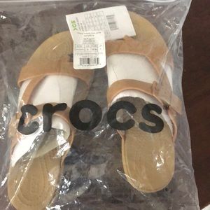 Crocs tan sandals